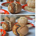 Пасхальные ЭКО-яйца — декор крупой и семенами. Идеи для пасхи 33