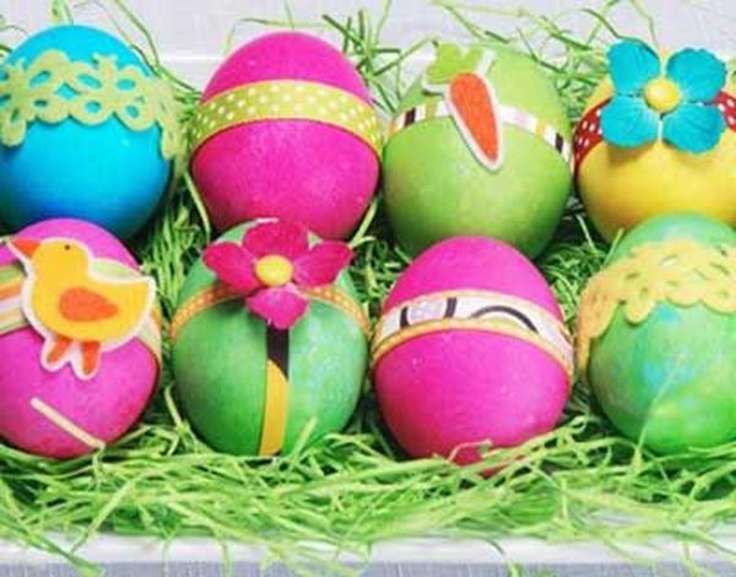 Пасхальные ЭКО-яйца — декор крупой и семенами. Красивые яйца на пасху фото идеи
